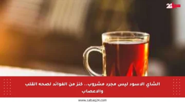 الشاي الأسود ليس مجرد مشروب.. كنز من الفوائد لصحة القلب والأعصاب
